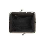 Solid Antique Brass Hardware &amp; Heavy-Duty Dual Zipper Detail on Andrade Full-Grain Leather Shoulder Bag för Dam