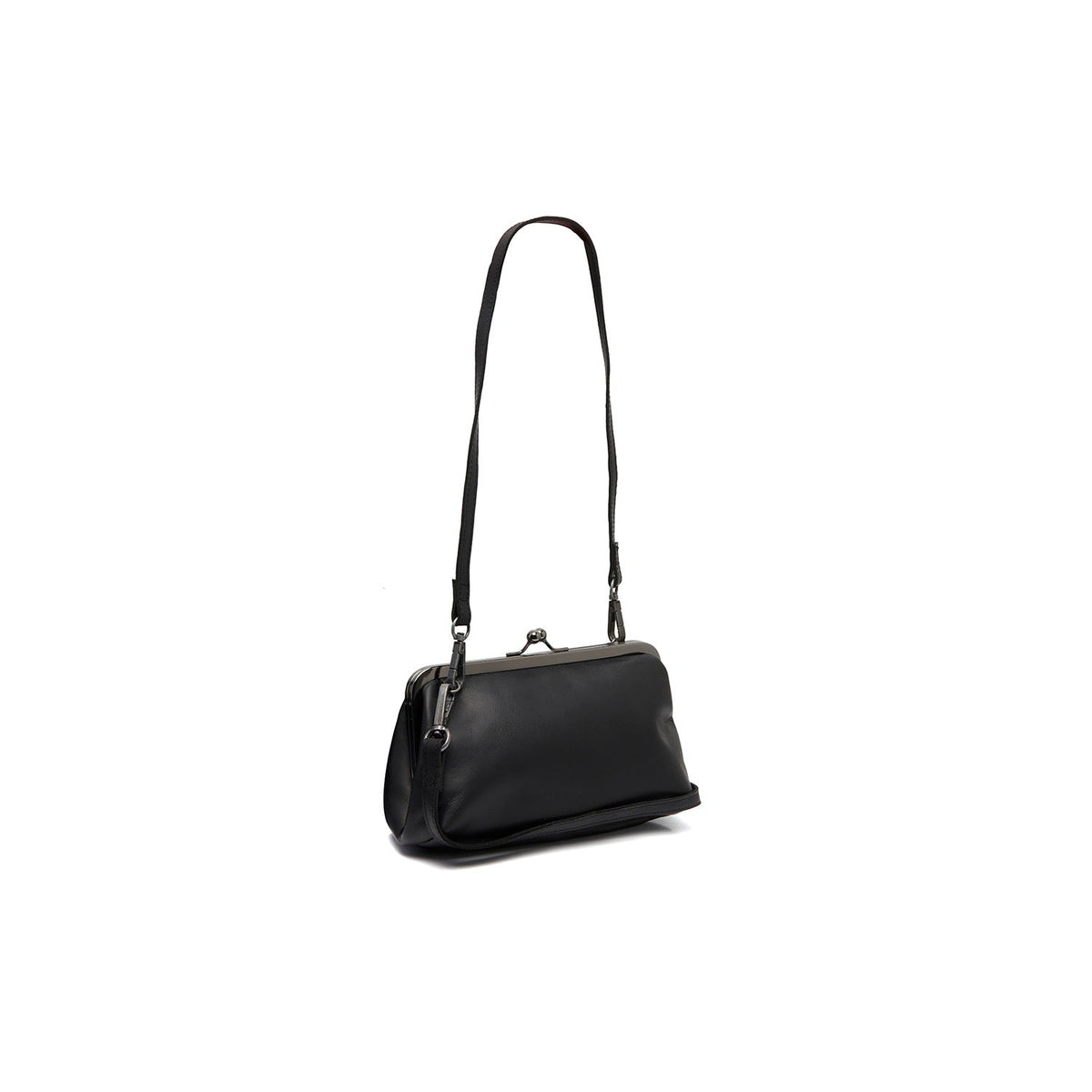 Andrade Full-Grain Leather Shoulder Bag för Dam in Classic 100% Full-Grain Leather - Full Exterior Front Profile View | Buy Online