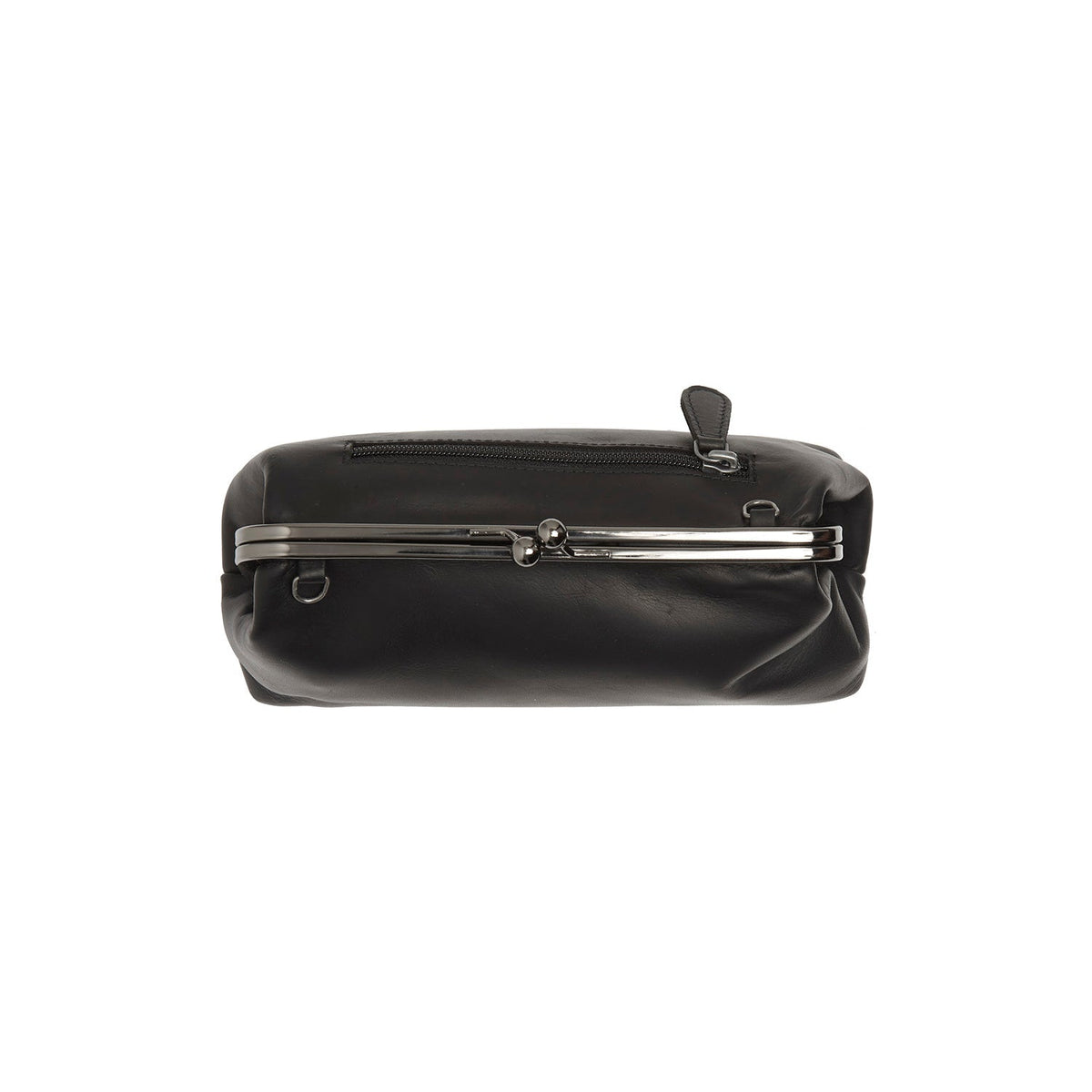 Andrade Full-Grain Leather Shoulder Bag för Dam - Structured Side Profile Showing Gusset Depth &amp; Expansion Capacity
