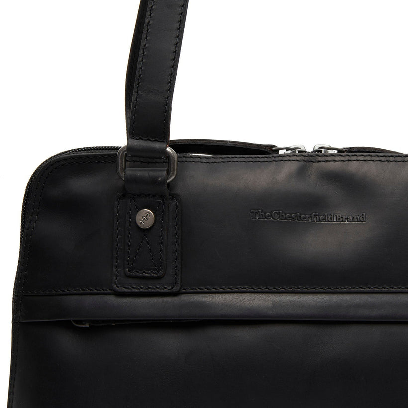 Belgrado Full-Grain Leather Shoulder Bag för Dam