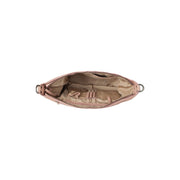 Solid Antique Brass Hardware &amp; Heavy-Duty Dual Zipper Detail on Bolivia Full-Grain Leather Shoulder Bag för Dam