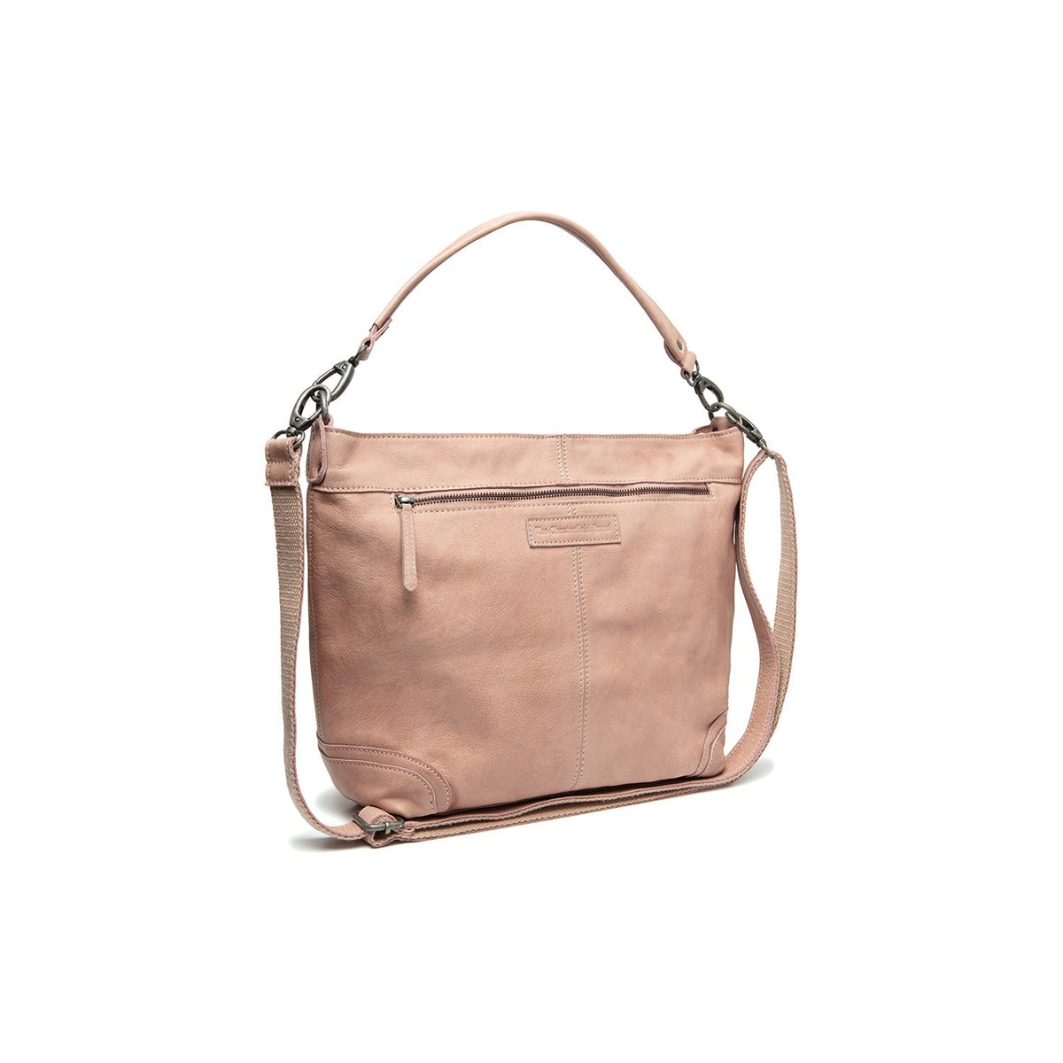 Bolivia Full-Grain Leather Shoulder Bag för Dam in Classic 100% Full-Grain Leather - Full Exterior Front Profile View | Buy Online