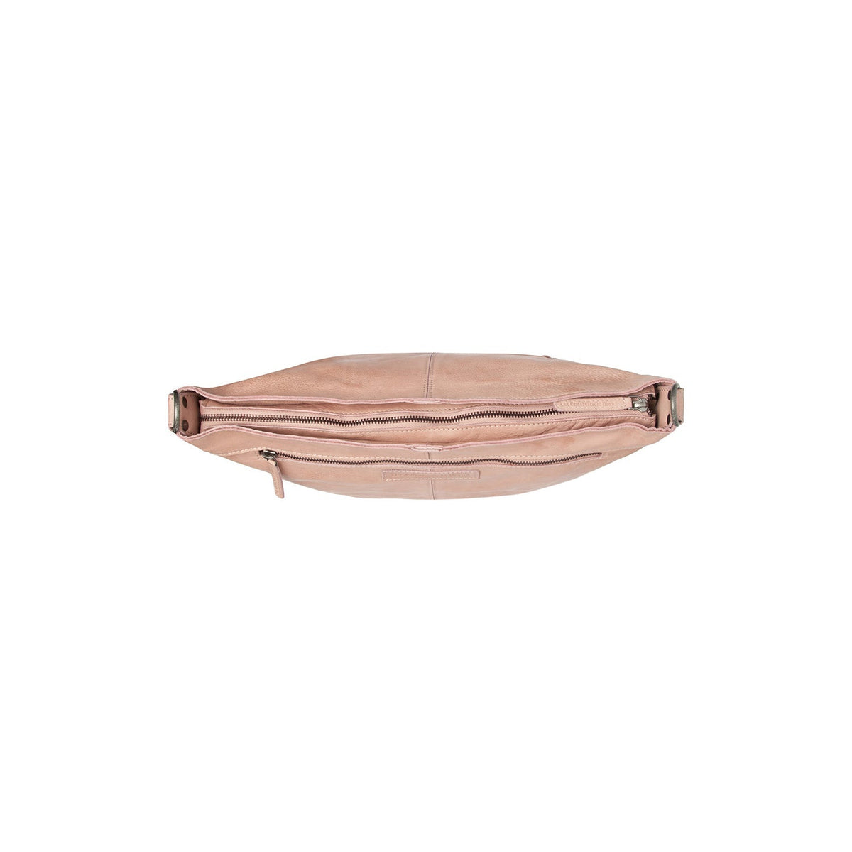 Bolivia Full-Grain Leather Shoulder Bag för Dam - Structured Side Profile Showing Gusset Depth &amp; Expansion Capacity