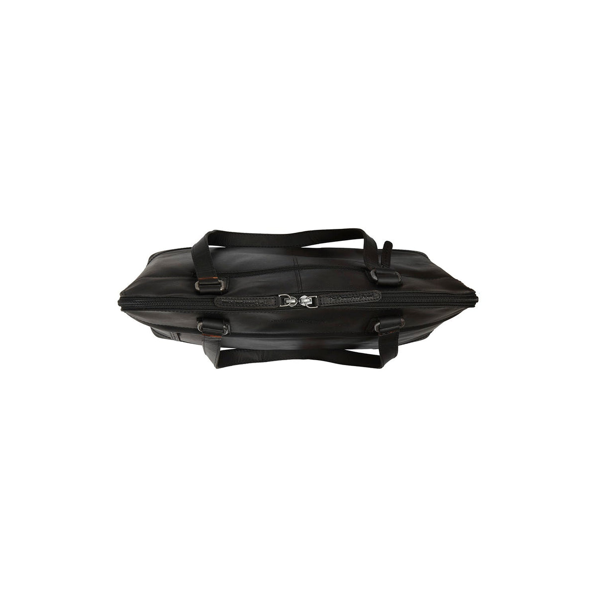 Branson Full-Grain Leather Shoulder Bag för Dam - Structured Side Profile Showing Gusset Depth &amp; Expansion Capacity