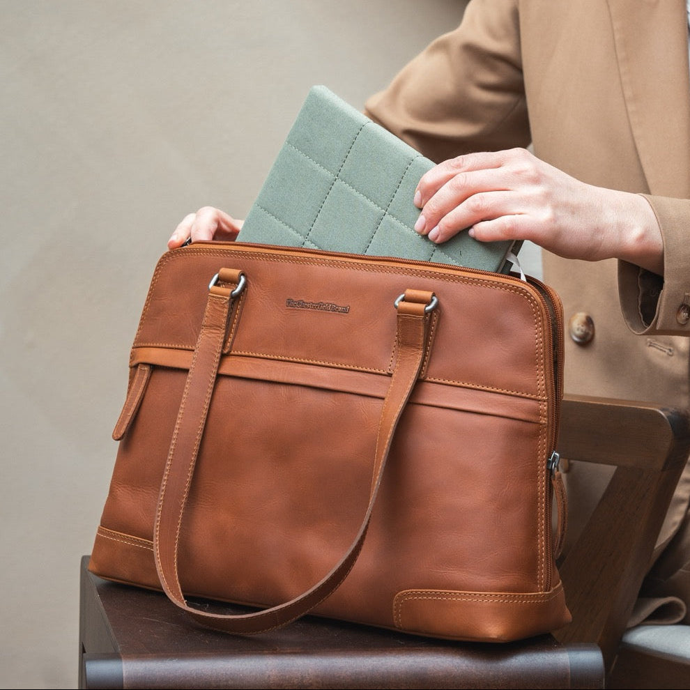Branson Full-Grain Leather Shoulder Bag för Dam – alternate product view 2