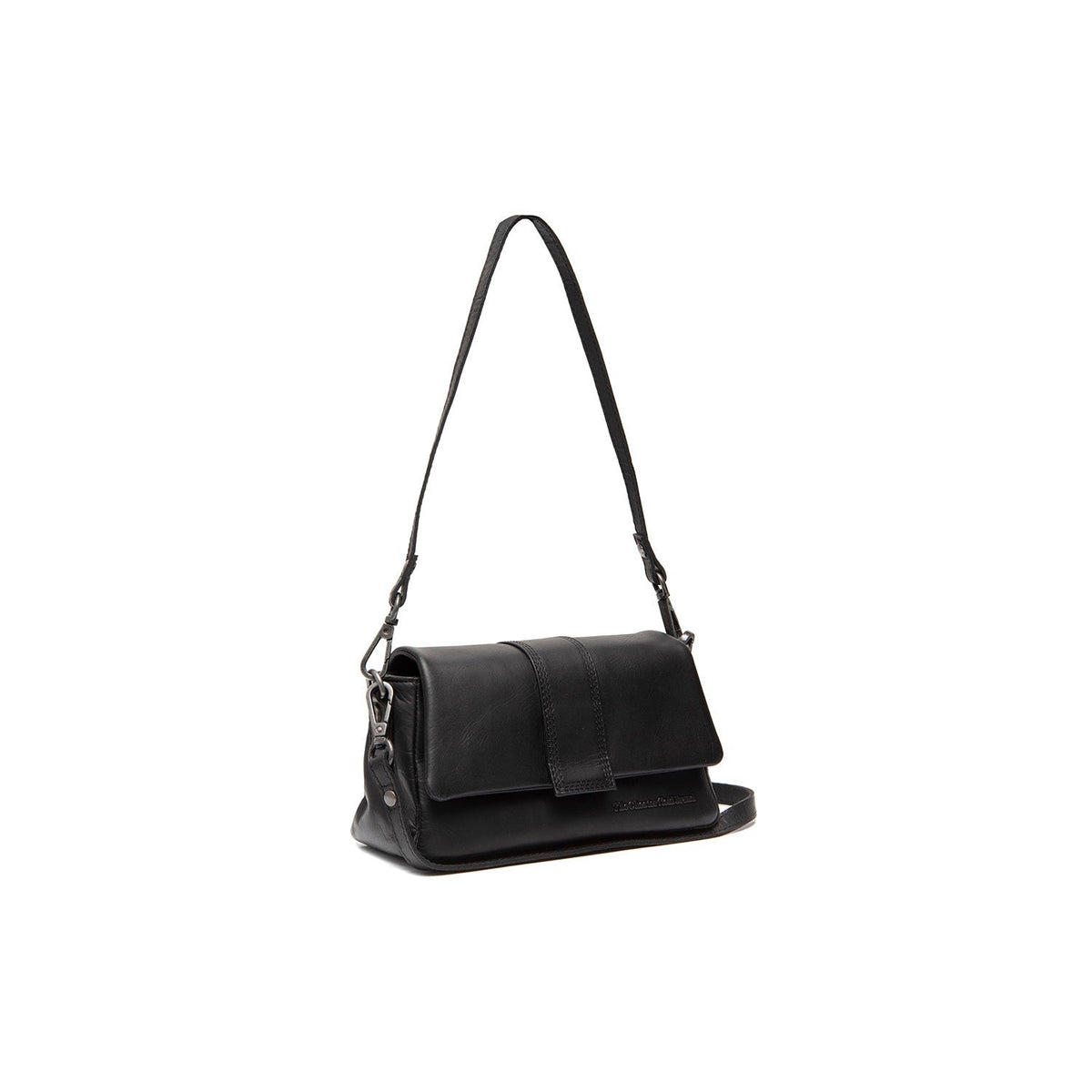 Clifden Full-Grain Leather Shoulder Bag för Dam in Classic 100% Full-Grain Leather - Full Exterior Front Profile View | Buy Online