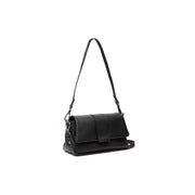 Clifden Full-Grain Leather Shoulder Bag för Dam in Classic 100% Full-Grain Leather - Full Exterior Front Profile View | Buy Online