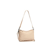 Irving Full-Grain Leather Shoulder Bag för Dam in Classic 100% Full-Grain Leather - Full Exterior Front Profile View | Buy Online