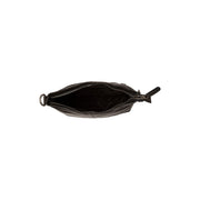 Jen Full-Grain Leather Shoulder Bag för Dam - Structured Side Profile Showing Gusset Depth &amp; Expansion Capacity