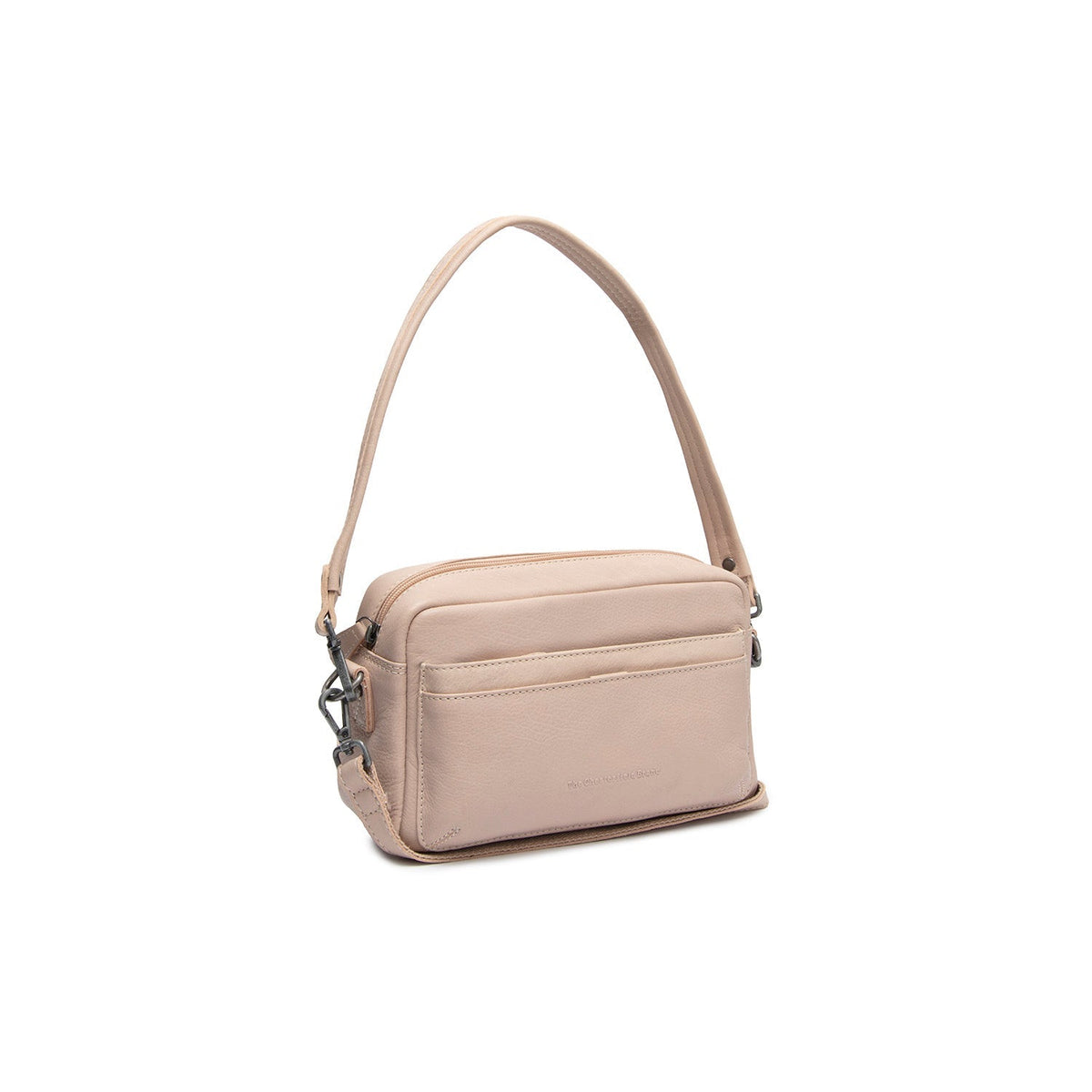 Liora Full-Grain Leather Shoulder Bag för Dam in Classic 100% Full-Grain Leather - Full Exterior Front Profile View | Buy Online