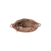 Solid Antique Brass Hardware &amp; Heavy-Duty Dual Zipper Detail on Lucy Full-Grain Leather Shoulder Bag för Dam