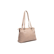 Marvos Full-Grain Leather Shoulder Bag för Dam in Classic 100% Full-Grain Leather - Full Exterior Front Profile View | Buy Online