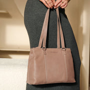 Marvos Full-Grain Leather Shoulder Bag för Dam – alternate product view 3