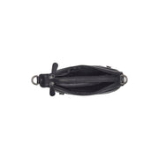 Solid Antique Brass Hardware &amp; Heavy-Duty Dual Zipper Detail on Mirave Full-Grain Leather Shoulder Bag för Dam