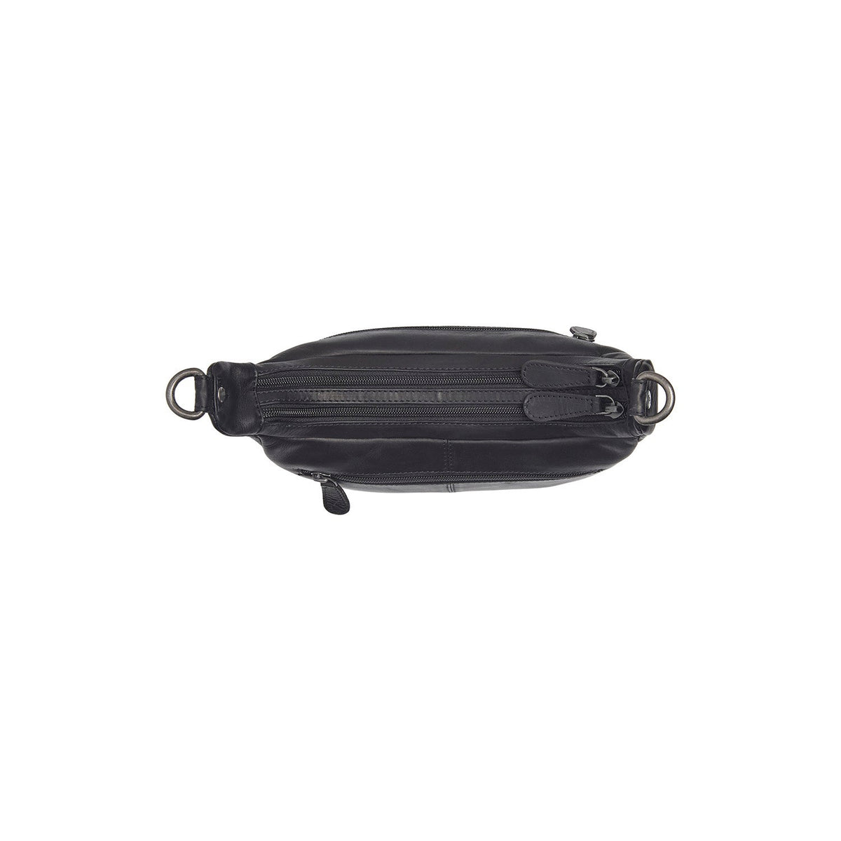 Mirave Full-Grain Leather Shoulder Bag för Dam - Structured Side Profile Showing Gusset Depth &amp; Expansion Capacity