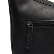 
Classic 100% Full-Grain leather Bag - Bakifrån med förstärkta läderremmar och sömmar