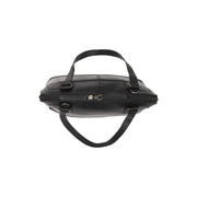 Solid Antique Brass Hardware &amp; Heavy-Duty Dual Zipper Detail on Seron Full-Grain Leather Shoulder Bag för Dam