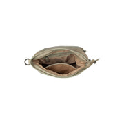 Solid Antique Brass Hardware &amp; Heavy-Duty Dual Zipper Detail on Sintra Full-Grain Leather Shoulder Bag för Dam
