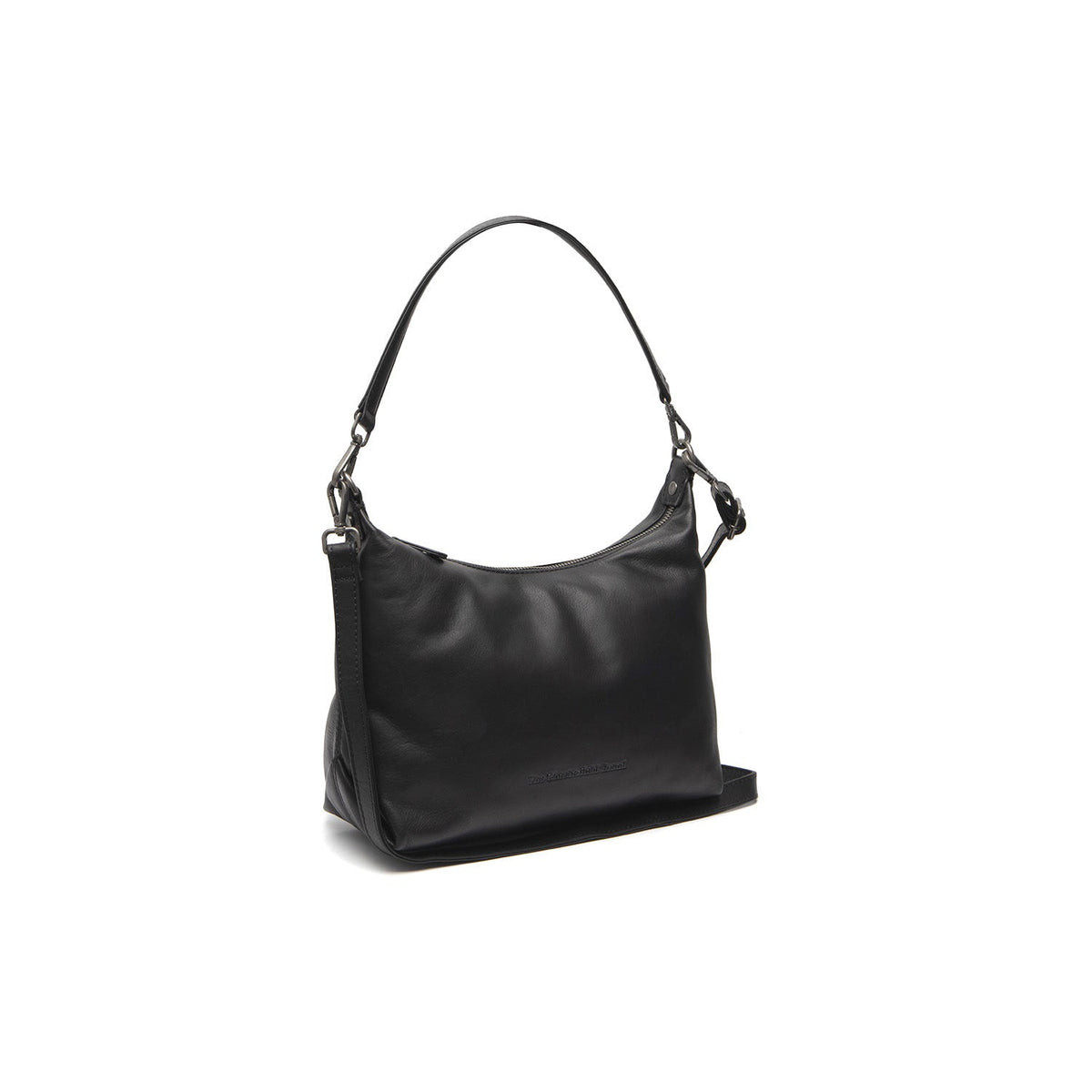 Skara Full-Grain Leather Shoulder Bag för Dam in Classic 100% Full-Grain Leather - Full Exterior Front Profile View | Buy Online