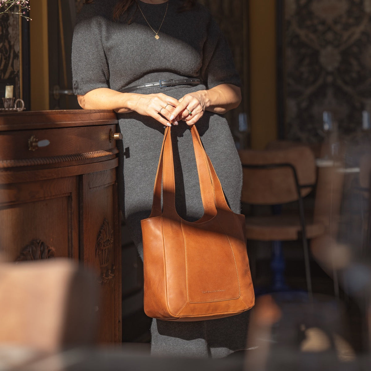 Tofino Full-Grain Leather Shoulder Bag för Dam – alternate product view 3