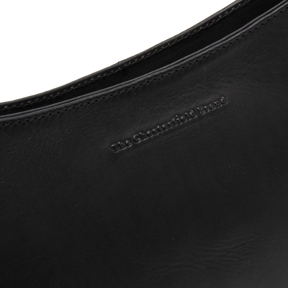Solid Antique Brass Hardware &amp; Heavy-Duty Dual Zipper Detail on Valentano Full-Grain Leather Shoulder Bag för Dam