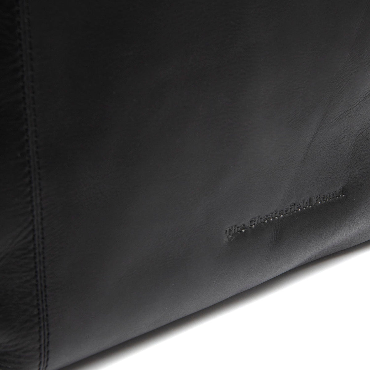 
Classic 100% Full-Grain leather Bag - Bakifrån med förstärkta läderremmar och sömmar