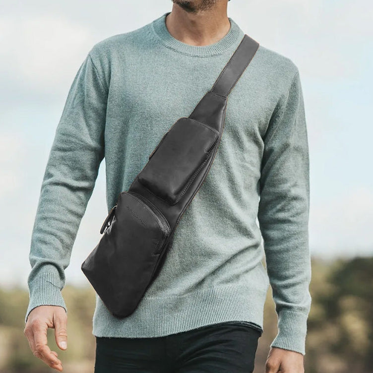 Leather Sling Bag Logan för Dam