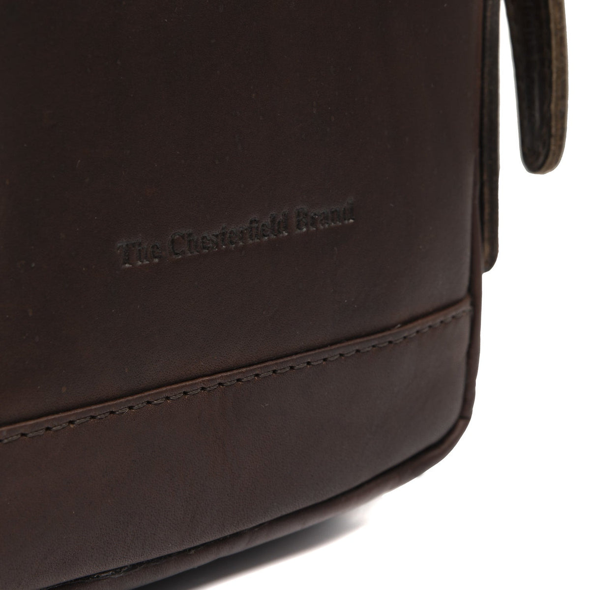 Brown Leather Sling Bag Riga för Dam, detail view 3