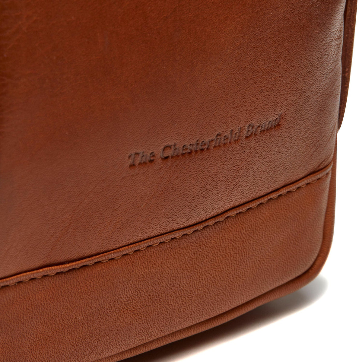 Cognac Leather Sling Bag Riga för Dam, detail view 4