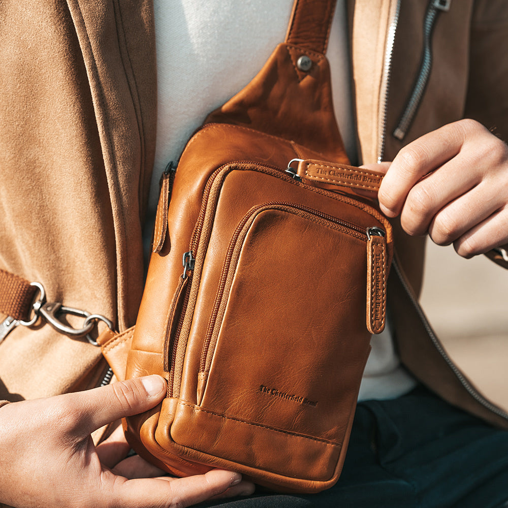 Leather Sling Bag Riga för Dam – alternate product view 3