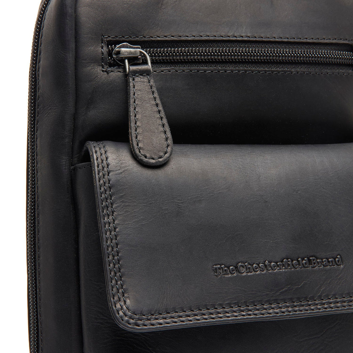 Leather Sling Bag Turelle för Dam - Structured Side Profile Showing Gusset Depth &amp; Expansion Capacity
