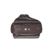 Brown Leather Sling Bag Turelle för Dam, detail view 4