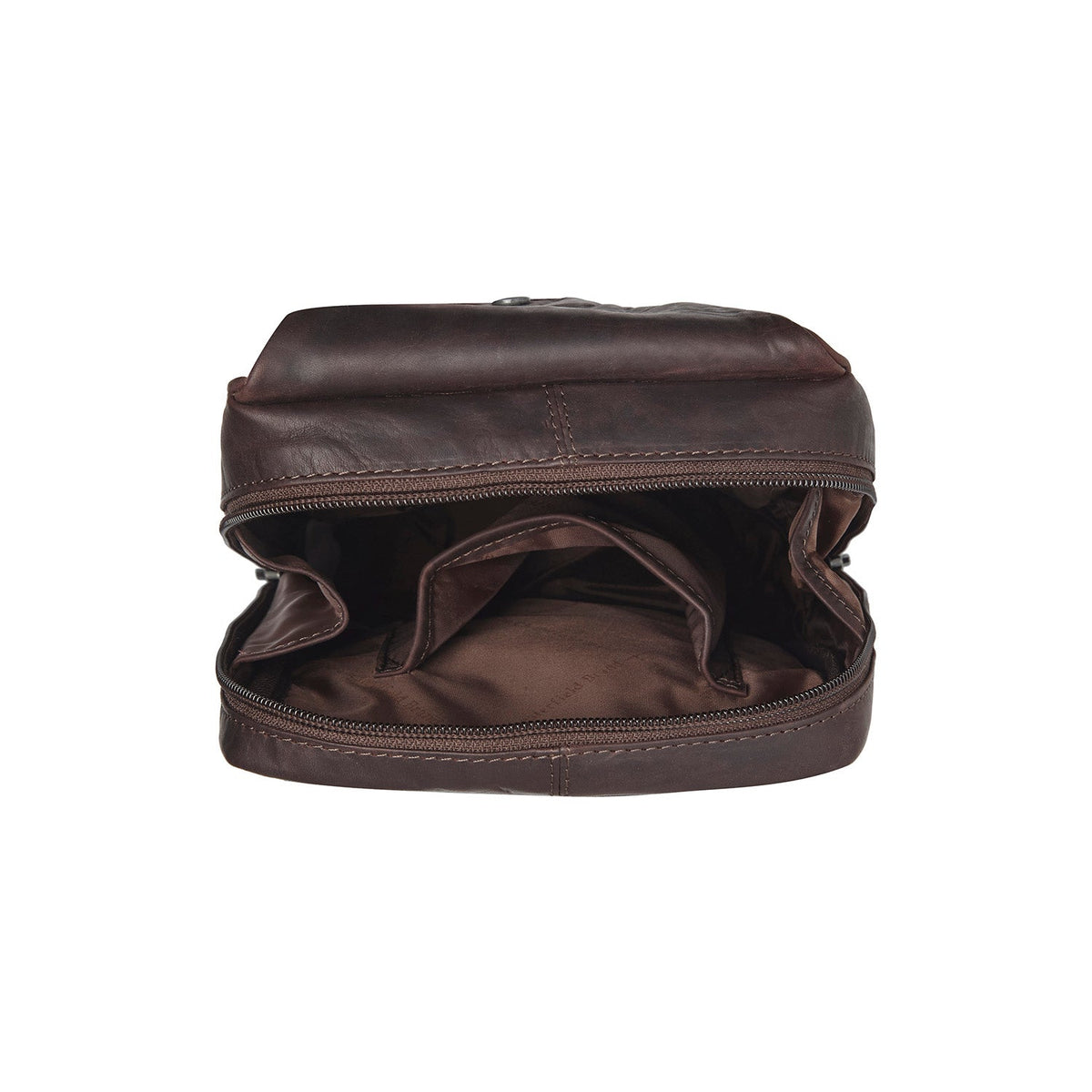 Brown Leather Sling Bag Turelle för Dam, detail view 5