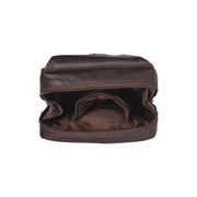 Brown Leather Sling Bag Turelle för Dam, detail view 5