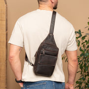 Leather Sling Bag Turelle för Dam – alternate product view 3