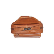 Cognac Leather Sling Bag Turelle för Dam, detail view 3
