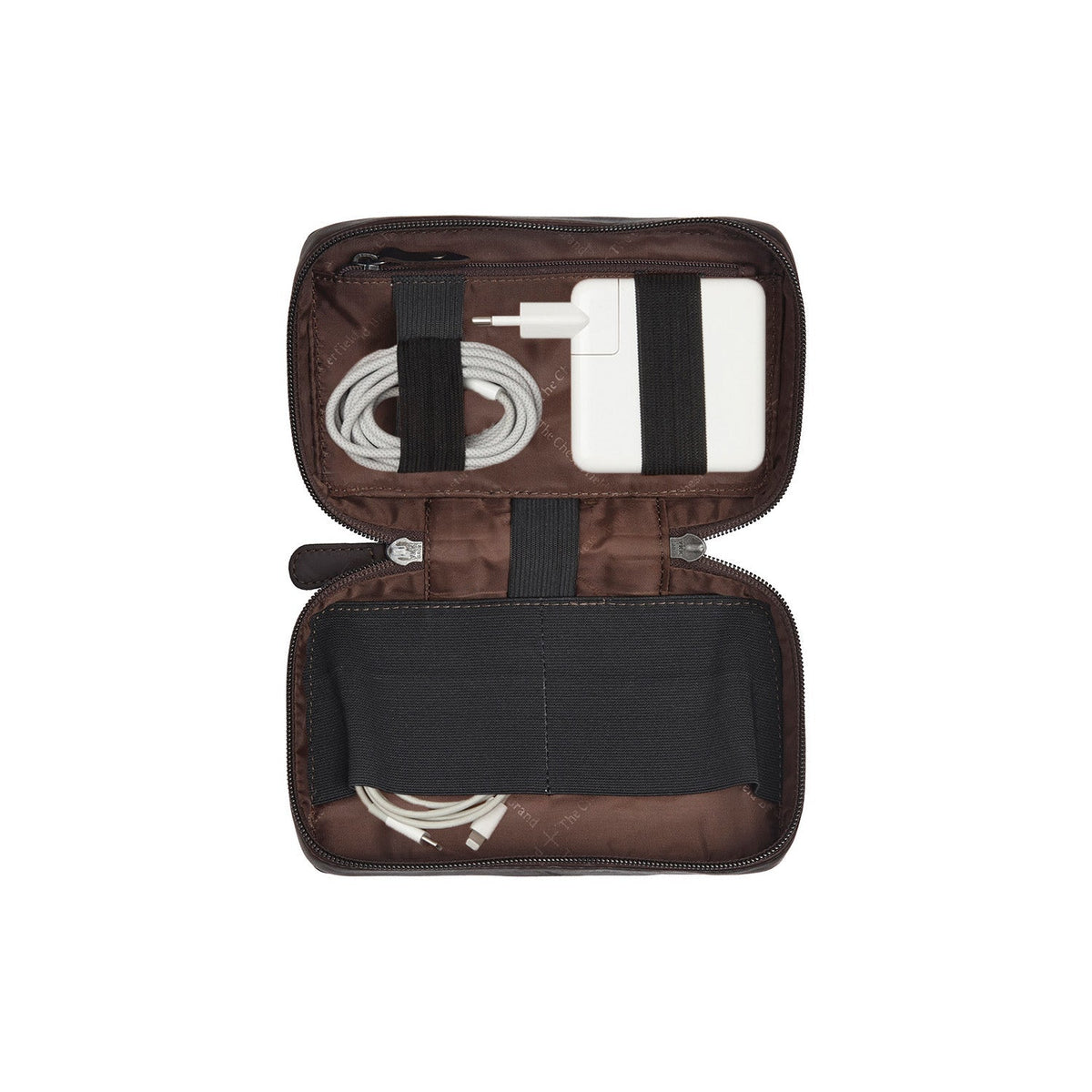 Tailored Rib Cuffs &amp; Hem Craftsmanship Construction Detail on Leather Tech-Organizer Ardan för Dam