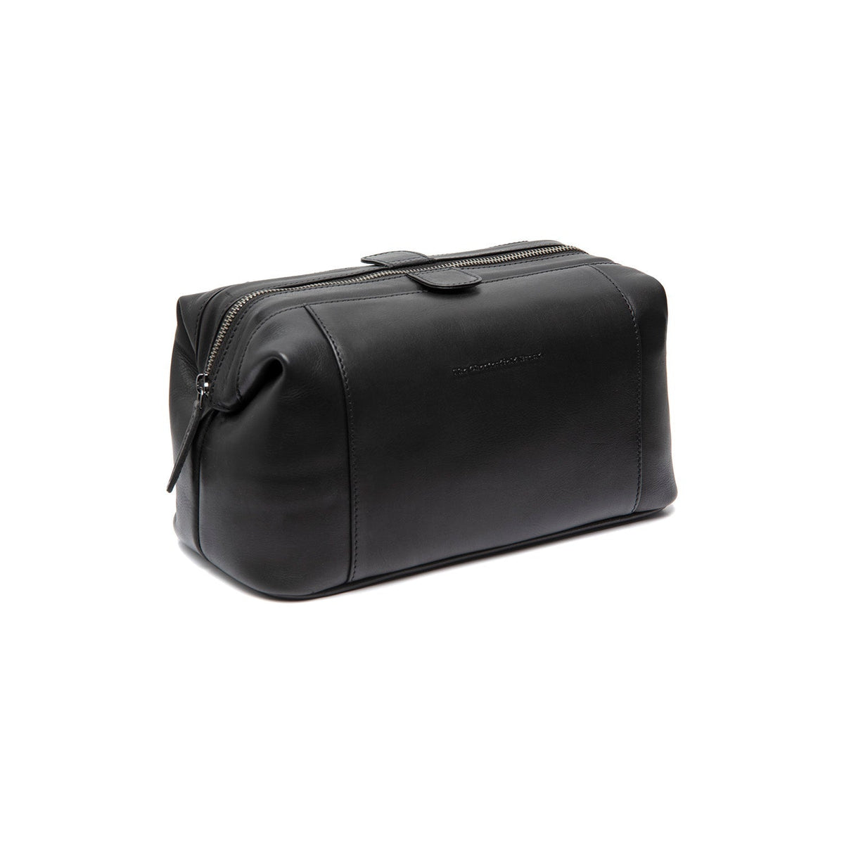 Biassa Full-Grain Leather Toiletry Bag för Dam in Classic 100% Full-Grain Leather - Front Profile View &amp; Tailored Silhouette | Buy Online