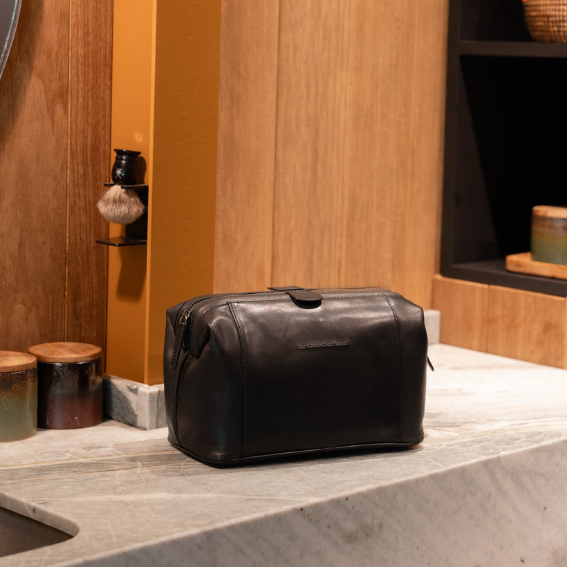 Biassa Full-Grain Leather Toiletry Bag för Dam