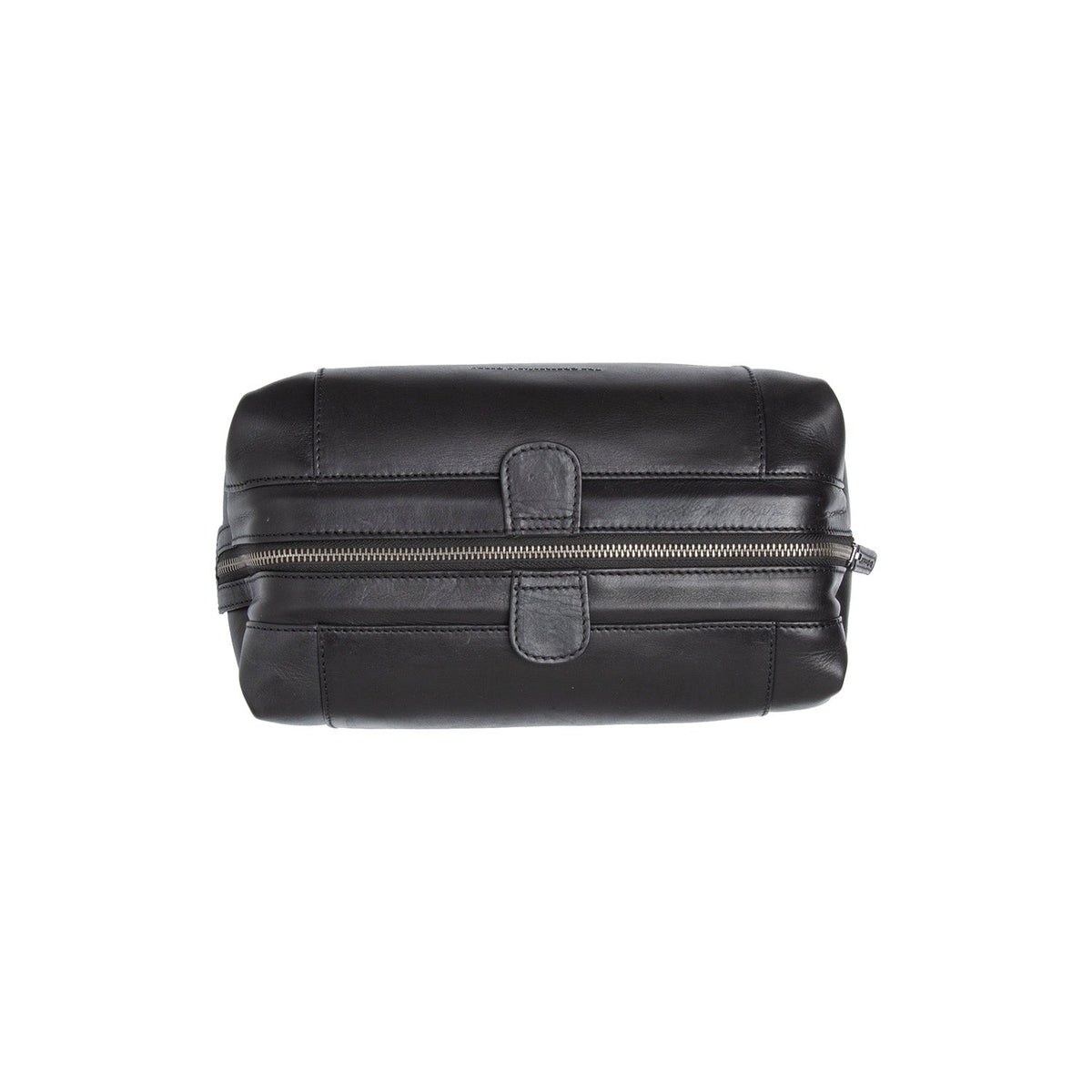 Biassa Full-Grain Leather Toiletry Bag för Dam - Lateral Side Profile View Showing Sleeve Cut &amp; Athletic Taper Fit
