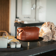 Biassa Full-Grain Leather Toiletry Bag för Dam – alternate product view 3