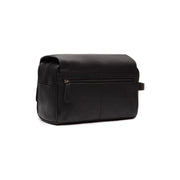Tailored Rib Cuffs & Hem Craftsmanship Construction Detail on Rosario Full-Grain Leather Toiletry Bag