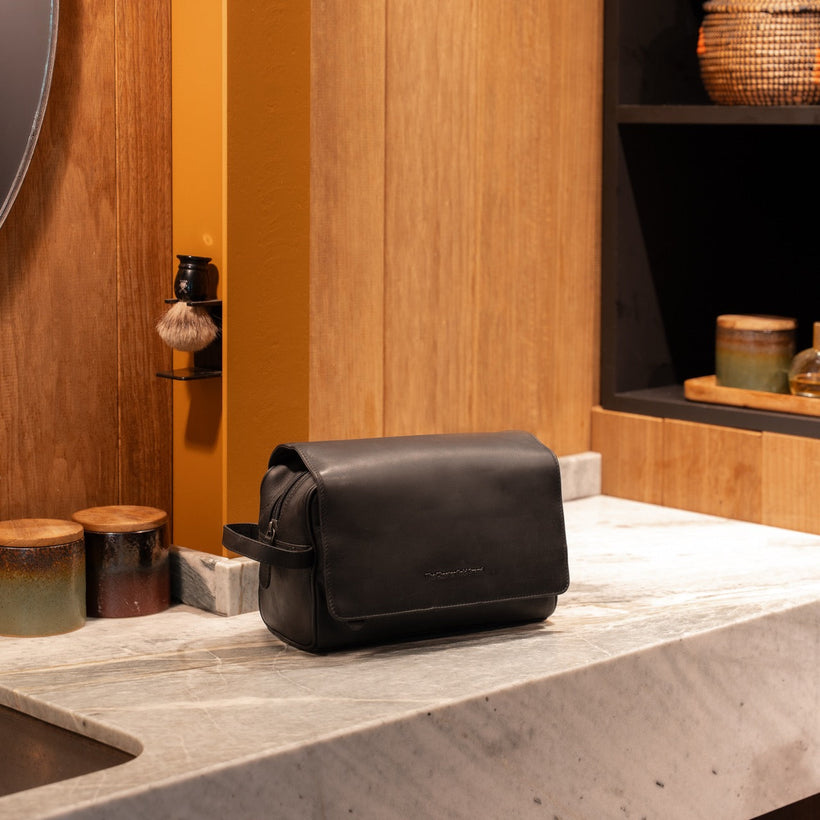 Rosario Full-Grain Leather Toiletry Bag för Dam