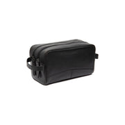 Stacey Full-Grain Leather Toiletry Bag för Dam in Classic 100% Full-Grain Leather - Front Profile View &amp; Tailored Silhouette | Buy Online