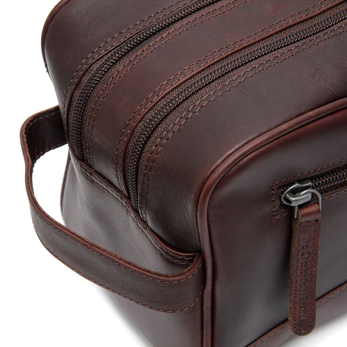 Stacey Full-Grain Leather Toiletry Bag för Dam – alternate product view 3