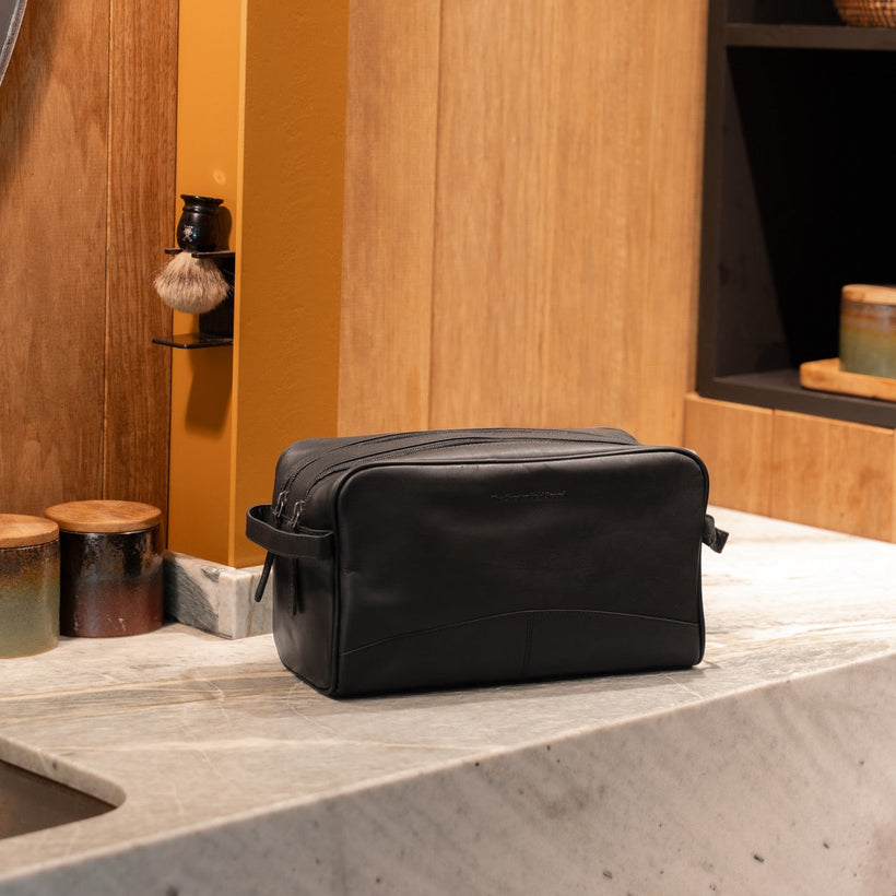 Stefan Full-Grain Leather Toiletry Bag för Dam