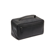 Tailored Rib Cuffs &amp; Hem Craftsmanship Construction Detail on Trevia Full-Grain Leather Toiletry Bag för Dam