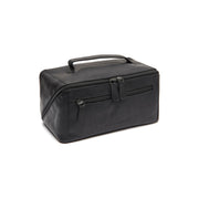 Trevia Full-Grain Leather Toiletry Bag för Dam in Classic 100% Full-Grain Leather - Front Profile View &amp; Tailored Silhouette | Buy Online