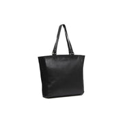 Berlin Full-Grain Leather Tote Bag för Dam in Classic 100% Full-Grain Leather - Full Exterior Front Profile View | Buy Online