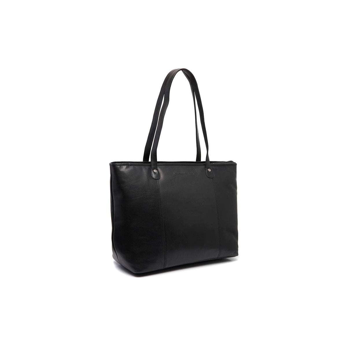Ferrera Full-Grain Leather Tote Bag för Dam in Classic 100% Full-Grain Leather - Full Exterior Front Profile View | Buy Online